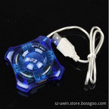 Blue Plum-Shaped USB 2.0 Hub